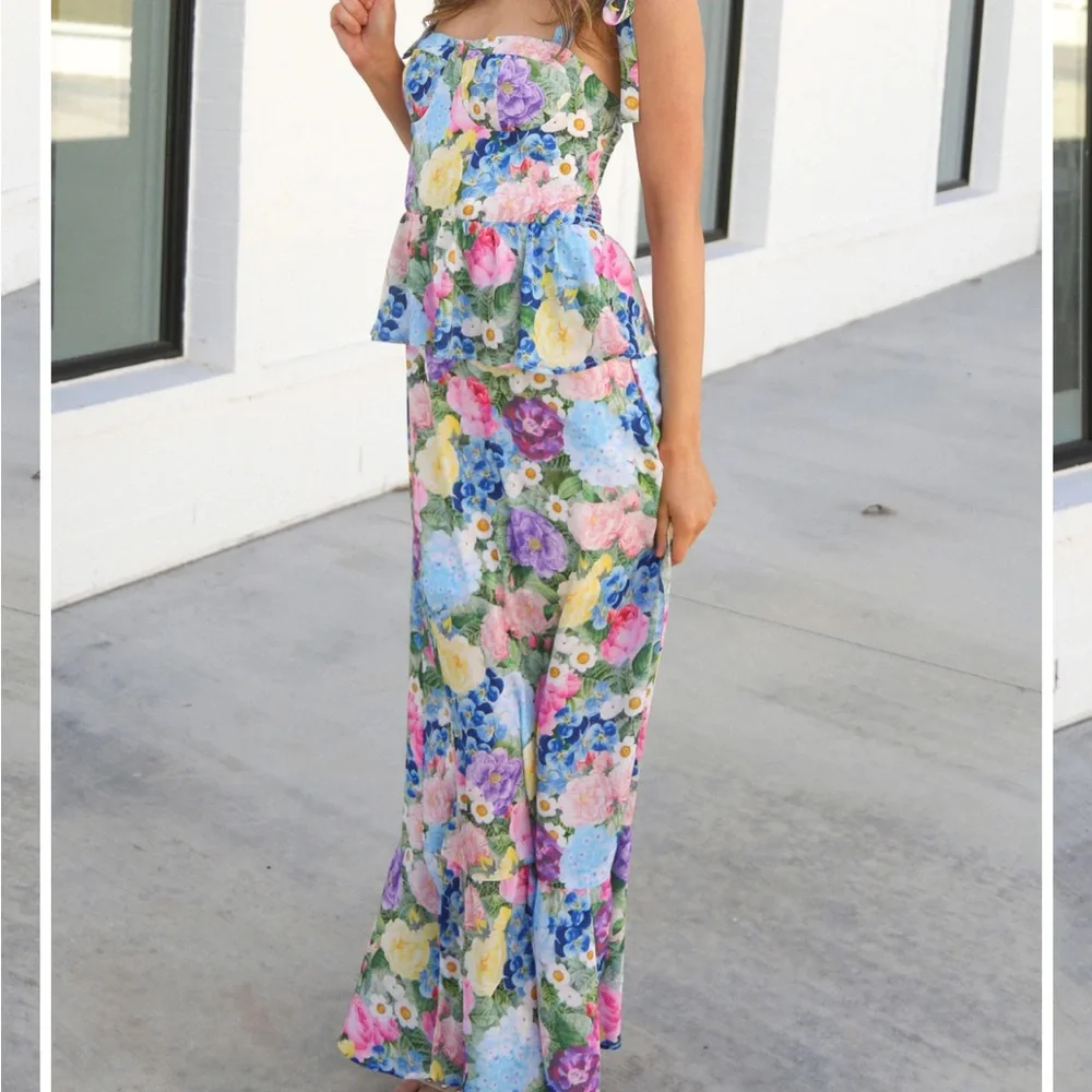 Show Me Your MuMu Paxton Midi Dress Flower Shop NEW NWT Medium Feminine Corset - Picture 4 of 11